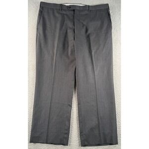 JB Britches Torino Dress Pants Mens 40R (40x26) Gray Flat Front Wool Italy